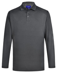 Mens Bamboo Charcoal Eco Fabric Long Sleeve Polo PS89 Winning Spirit