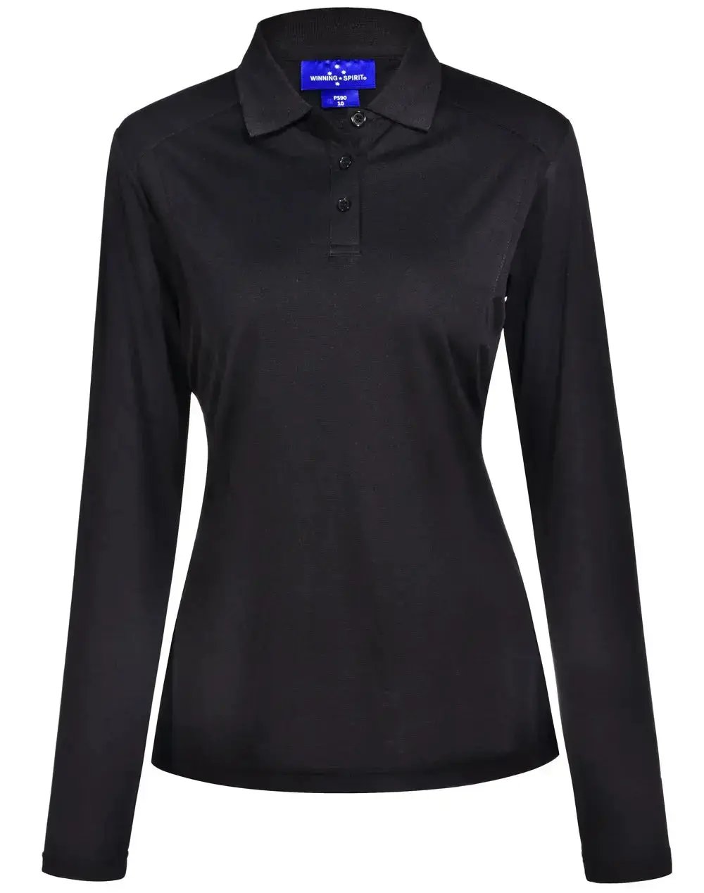 Ladies Bamboo Charcoal  Eco Fabric Long Sleeve Polo PS90 - City Workwear