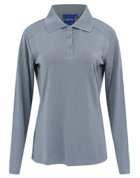 Women's Bamboo Charcoal Eco Fabric Long Sleeve Polo PS90 Winning Spirit