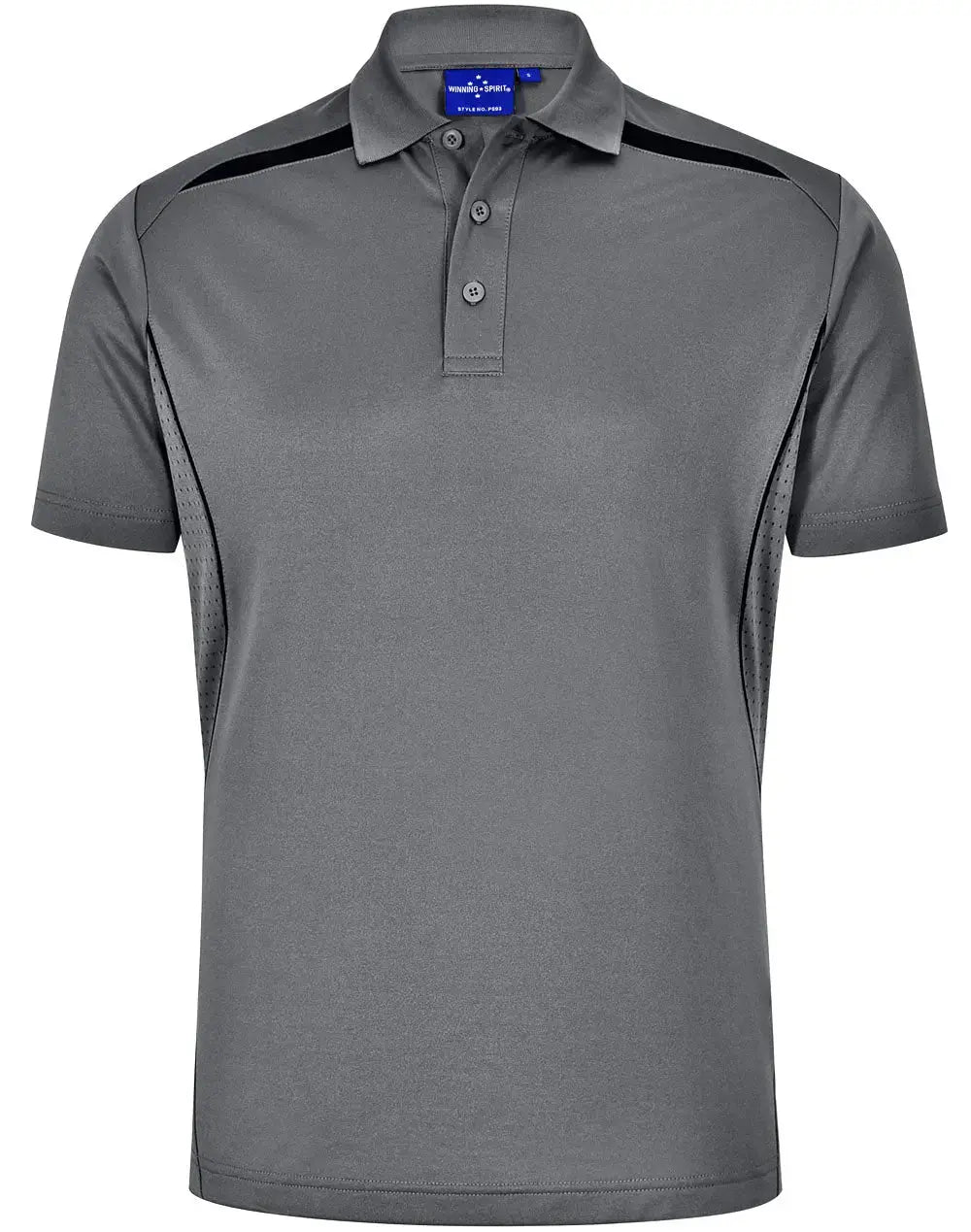 Winning Spirit Men's Sustainable Poly-Cotton Contrast Polo PS93 Metro Workwear.