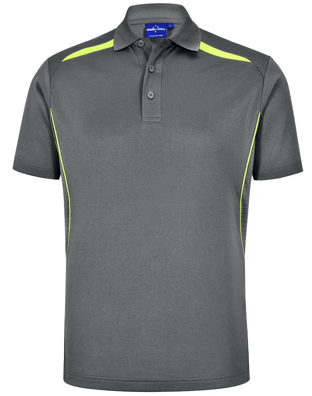 Winning Spirit Men's Sustainable Poly-Cotton Contrast Polo PS93 Metro Workwear.