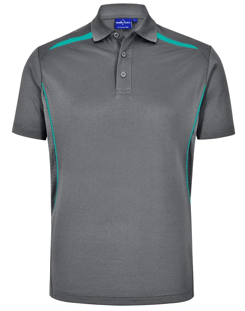 Winning Spirit Men's Sustainable Poly-Cotton Contrast Polo PS93 Metro Workwear.