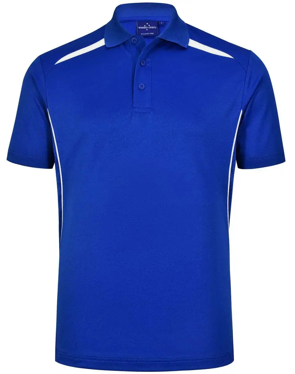 Winning Spirit Men's Sustainable Poly-Cotton Contrast Polo PS93 Metro Workwear.