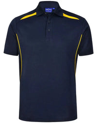 Winning Spirit Men's Sustainable Poly-Cotton Contrast Polo Shirt PS93 Metro Workwear.