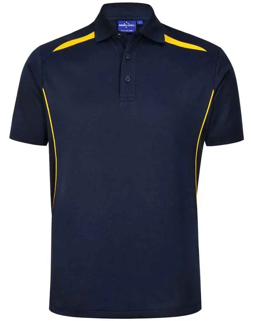 Winning Spirit Men's Sustainable Poly-Cotton Contrast Polo Shirt PS93 Metro Workwear.