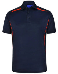 Winning Spirit Men's Sustainable Poly-Cotton Contrast Polo Shirt PS93 Metro Workwear.