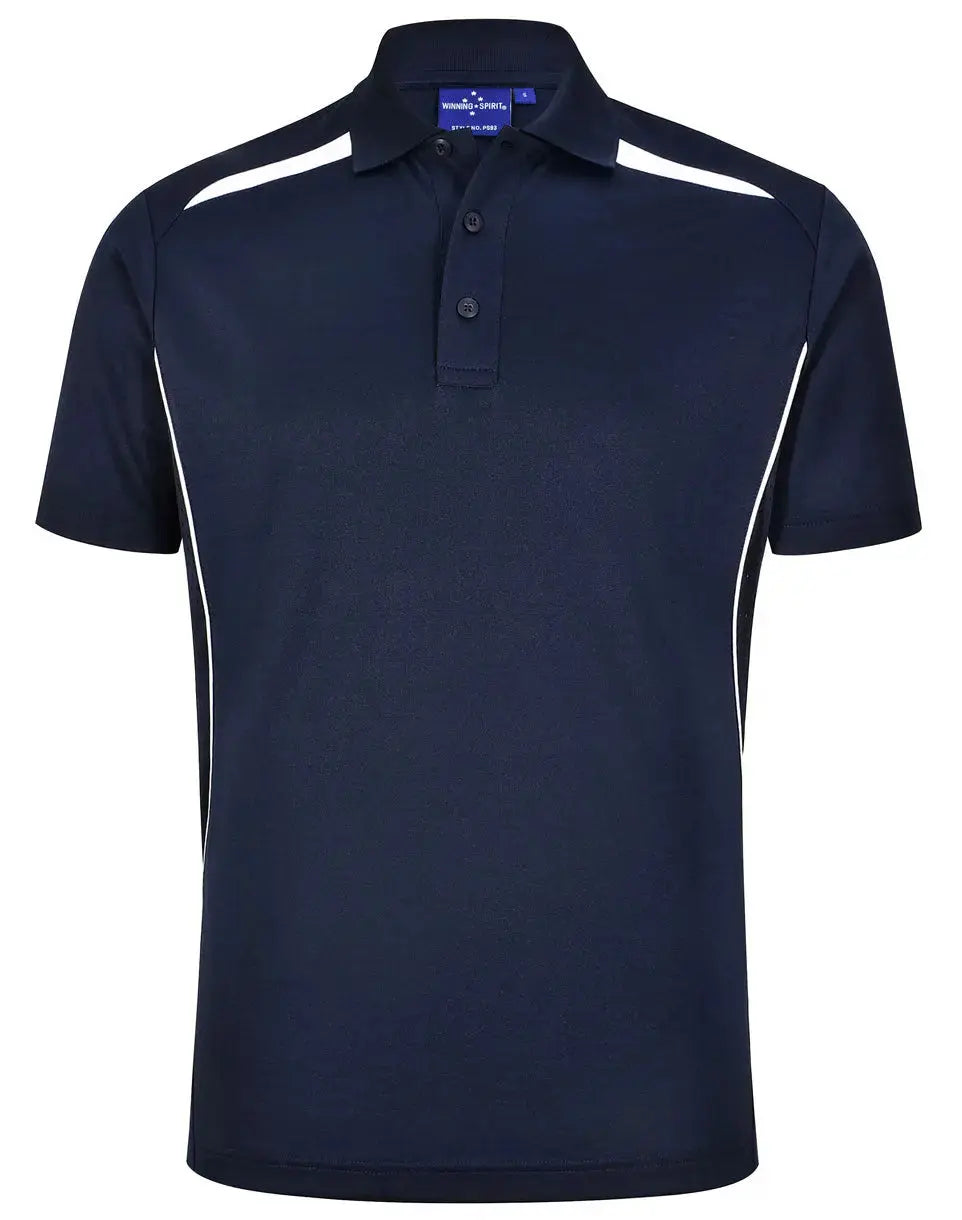 Winning Spirit Men's Sustainable Poly-Cotton Contrast Polo Shirt PS93 Metro Workwear.