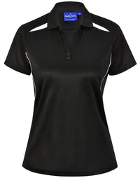 Winning Spirit Women's Sustainable Poly-Cotton Contrast Polo PS94 Metro Workwear.