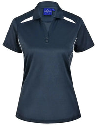 Winning Spirit Women's Sustainable Poly-Cotton Contrast Polo PS94 Metro Workwear.