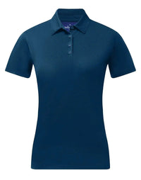 Women's Sustainable Jacquard Knit Polo Shirt PS96 Metro Workwear.
