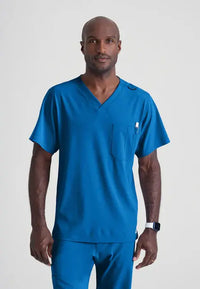 Skechers by Barco Men's Structure V-Neck Scrub Top SK0112  