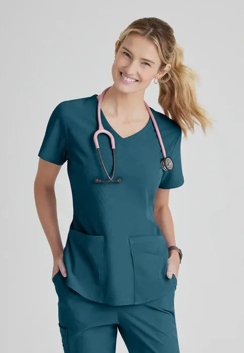Skechers by Barco Women's Breeze 3-Pocket Scrub Top SK101*