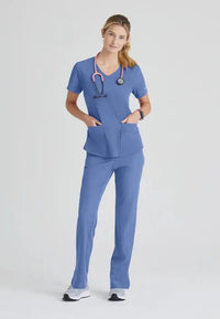 Skechers by Barco Women's Breeze 3-Pocket Scrub Top SK101*