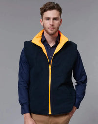 VIC Rail Hi Vis Reversible Safety Unisex Vest SW76 Metro Workwear.