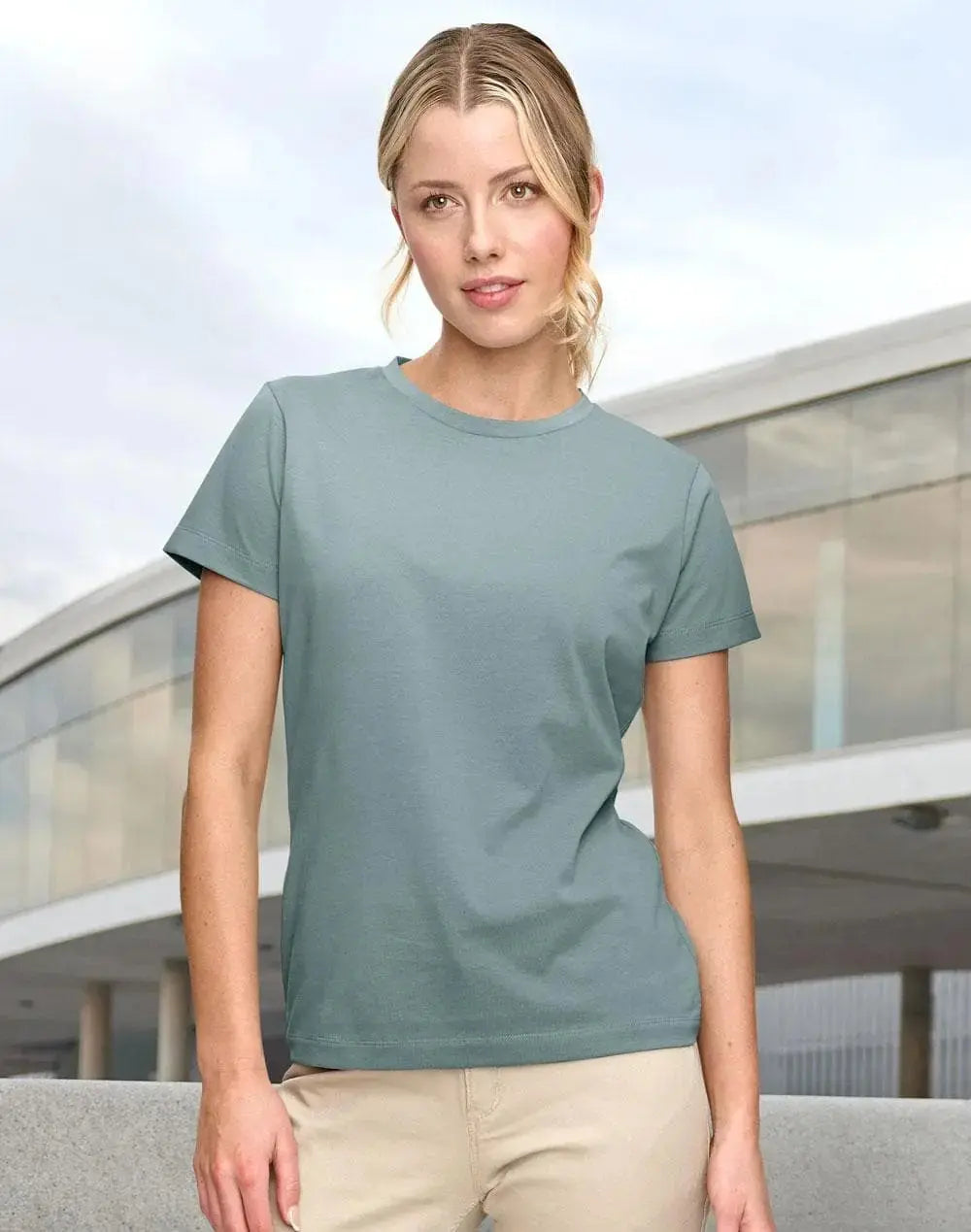 Premium Cotton Face Ladie's Tee TS44 Metro Workwear.