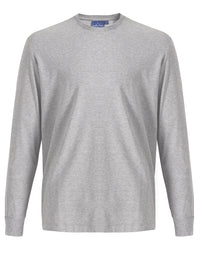 Men's Long Sleeve Premium Cotton Face Tee TS47