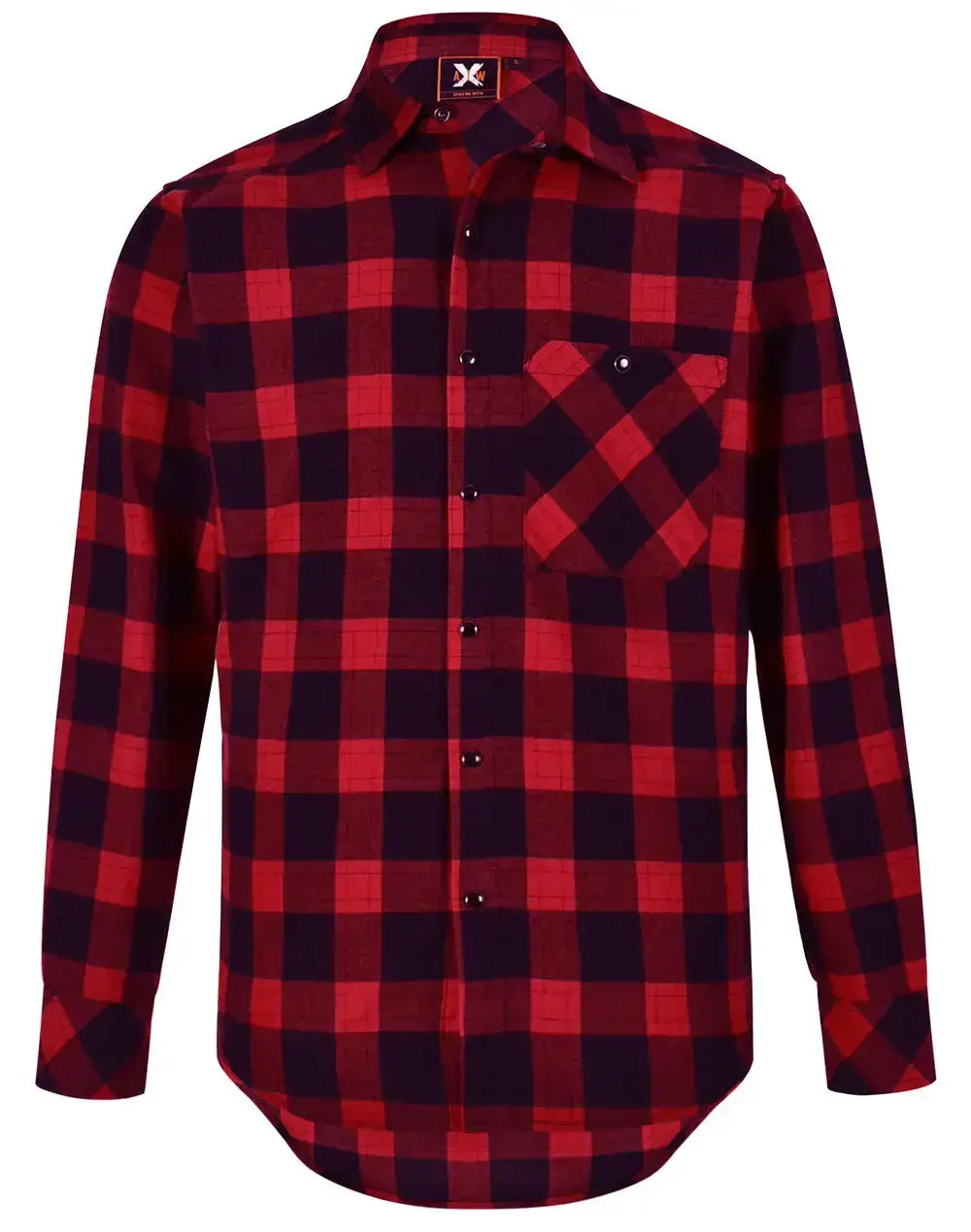 Winning Spirit Unisex Classic Flannel Plaid Shirt WT11 Winning Spirit