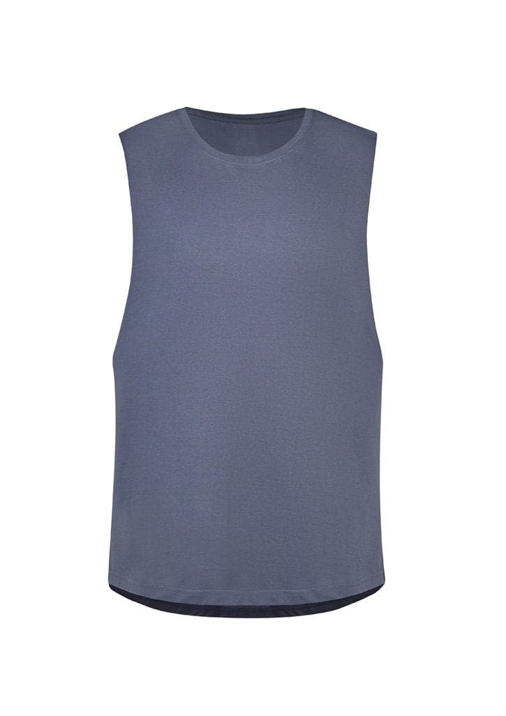 Mens Streetworx Sleeveless Tee ZH137  Syzmik Petrol Blue XS 