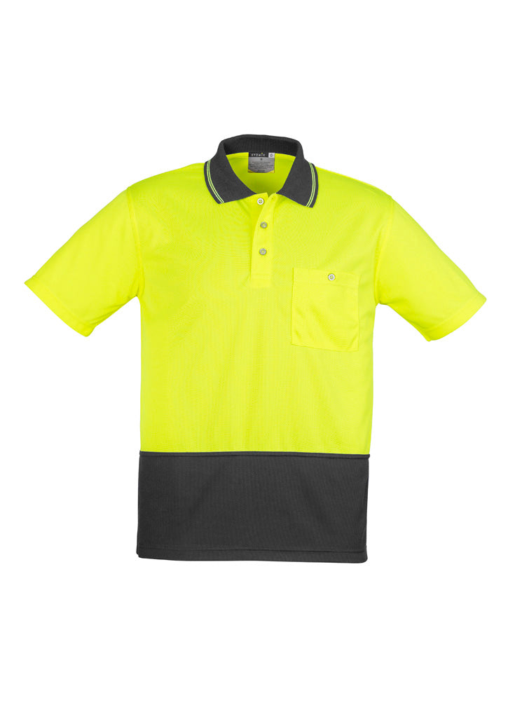 SYZMIK Unisex Hi Vis Basic Spliced Polo - Short Sleeve ZH231 - City Workwear