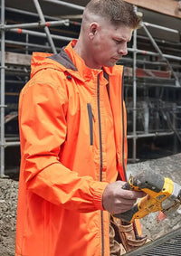 Syzmik Workwear Unisex Super Light Packable Rain Jacket ZJ260 - City Workwear