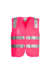 SYZMIK Unisex Hi Vis Zip Vest ZV998 Metro Workwear.