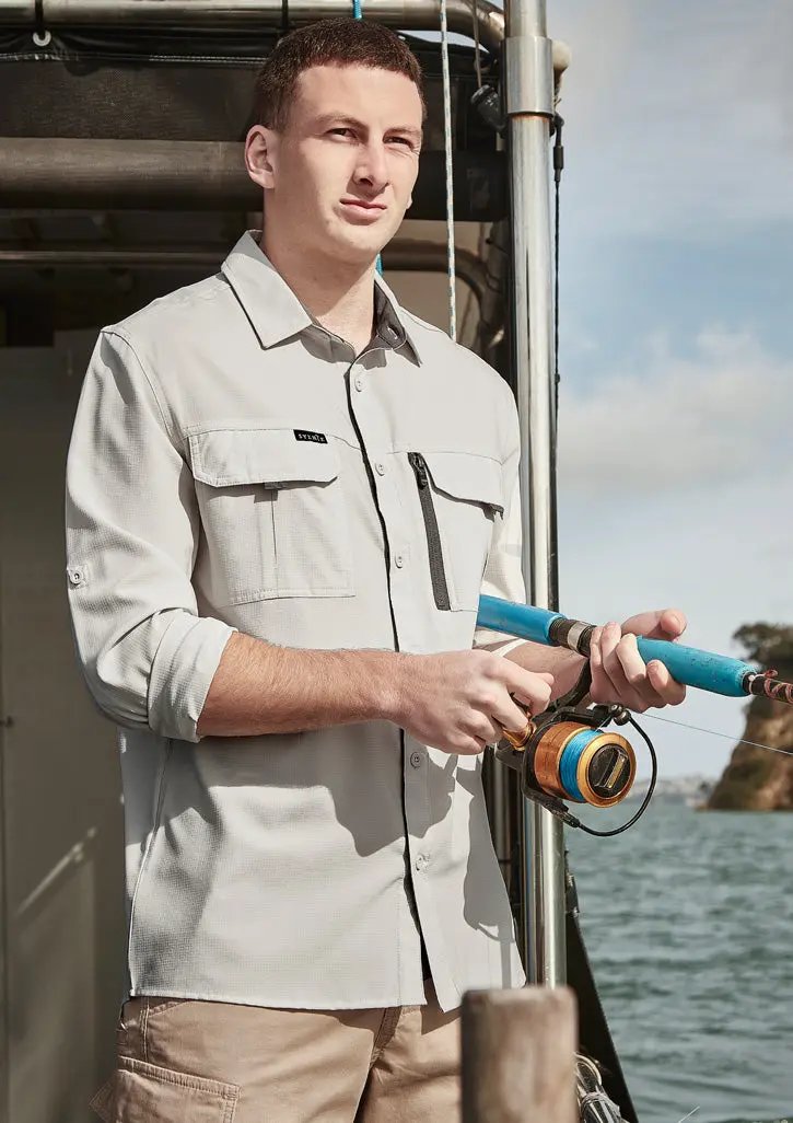 SYZMIK Men's Outdoor Long Sleeve Shirt ZW460  Metro Workwear