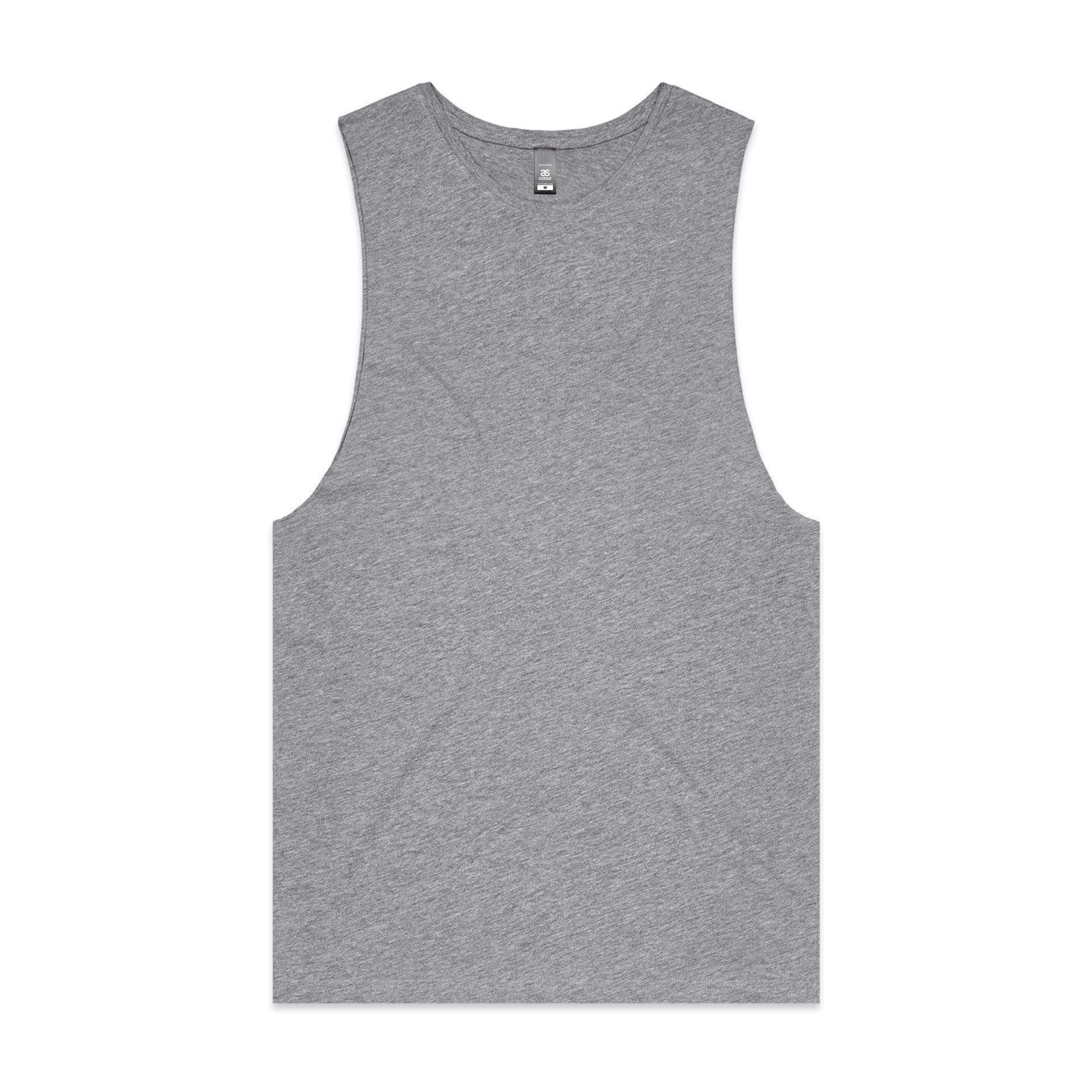 As Colour Men's barnard tank 5025 Casual Wear As Colour GREY MARLE XSM 