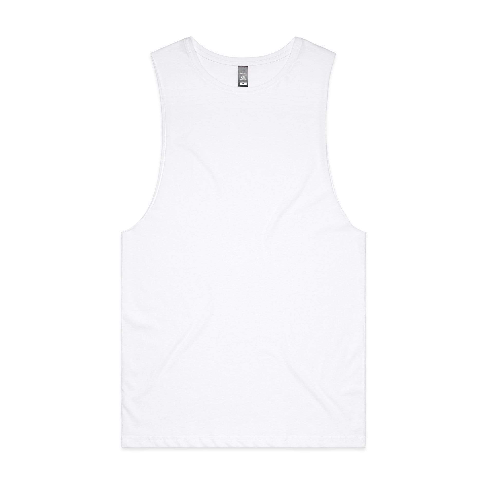 As Colour Men's barnard tank 5025 Casual Wear As Colour WHITE MARLE XSM 