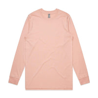 As Colour Men's base L/S tee 5029 Casual Wear As Colour PALE PINK SML 