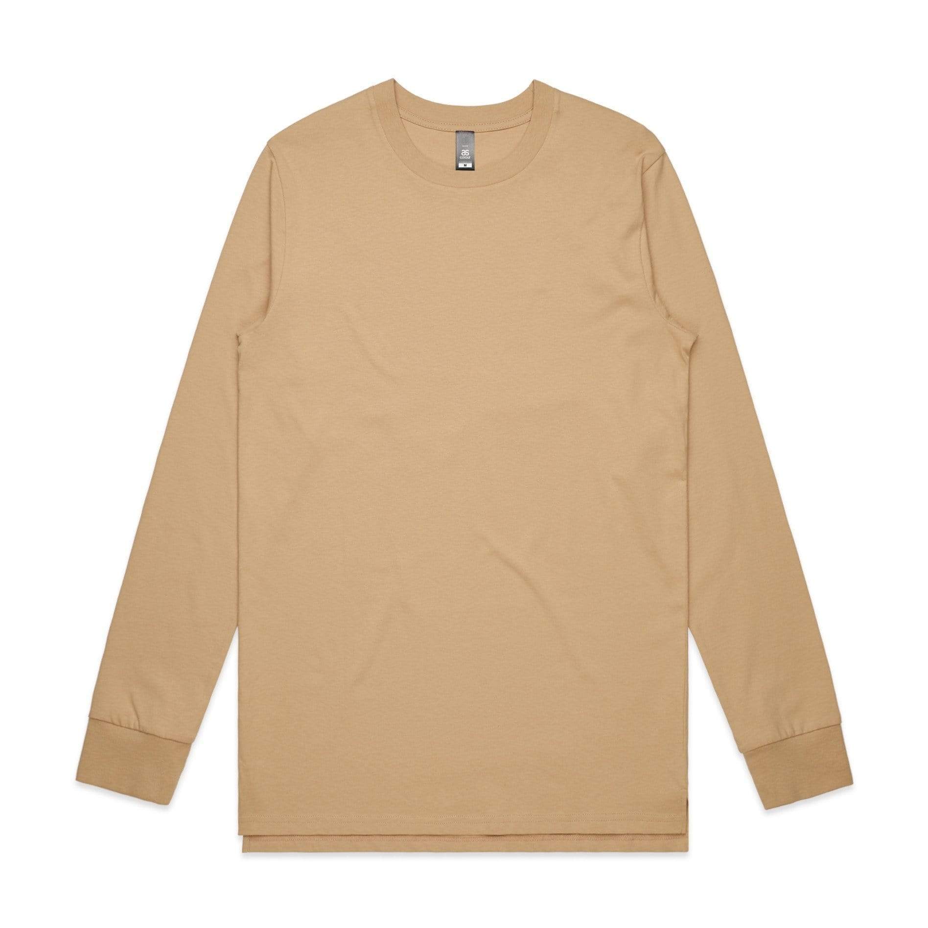 As Colour Men's base L/S tee 5029 Casual Wear As Colour TAN SML 