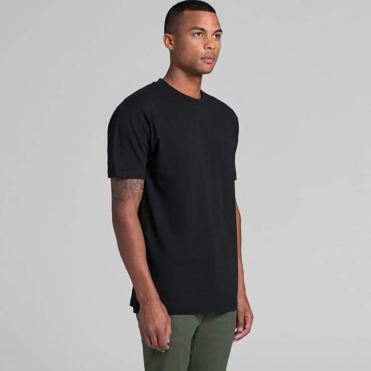 As Colour Men's block T shirt 5050 (No print no sale) Casual Wear As Colour   