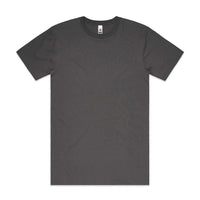 As Colour Men's block T shirt 5050 (No print no sale) Casual Wear As Colour CHARCOAL SML 
