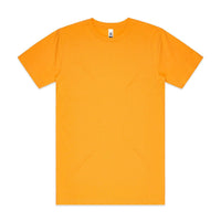 As Colour Men's block T shirt 5050 (No print no sale) Casual Wear As Colour GOLD SML 