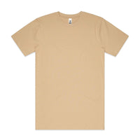 As Colour Men's block T shirt 5050 (No print no sale) Casual Wear As Colour TAN SML 