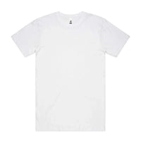 As Colour Men's block T shirt 5050 (No print no sale) Casual Wear As Colour WHITE SML 