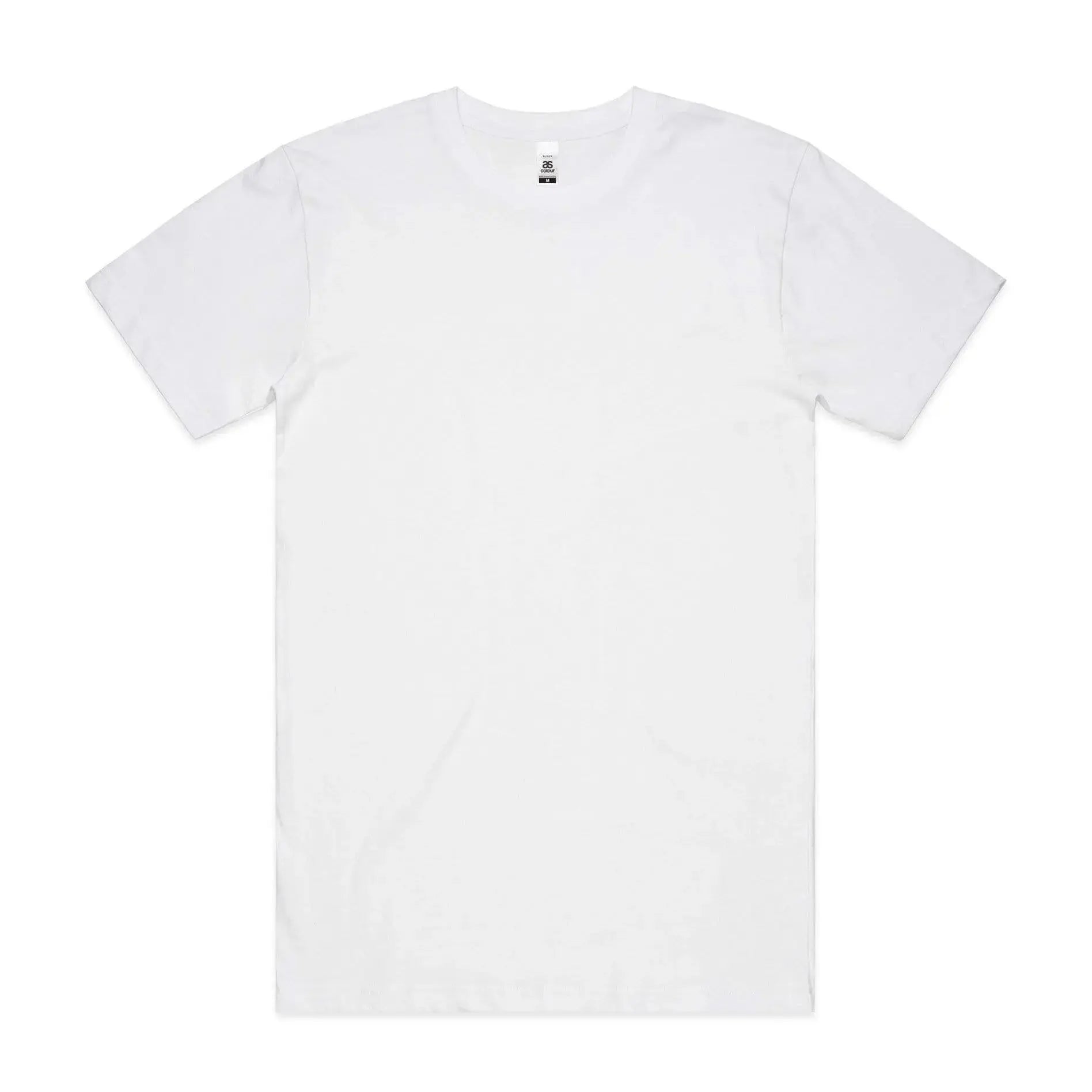 As Colour Men's block T shirt 5050 (No print no sale) Casual Wear As Colour WHITE SML 
