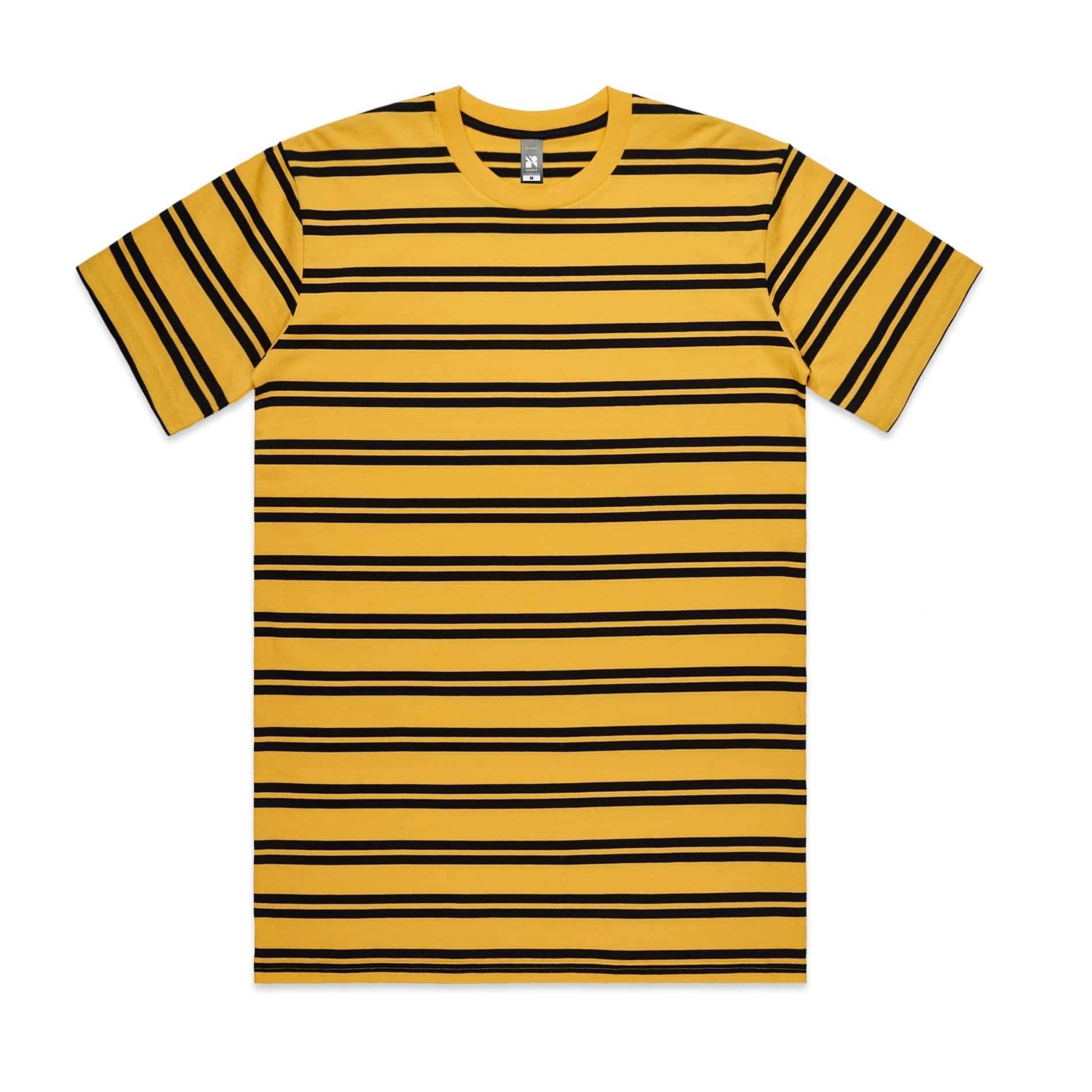 As Colour Men's classic stripe tee 5044 Casual Wear As Colour YELLOW/BLACK XSM 