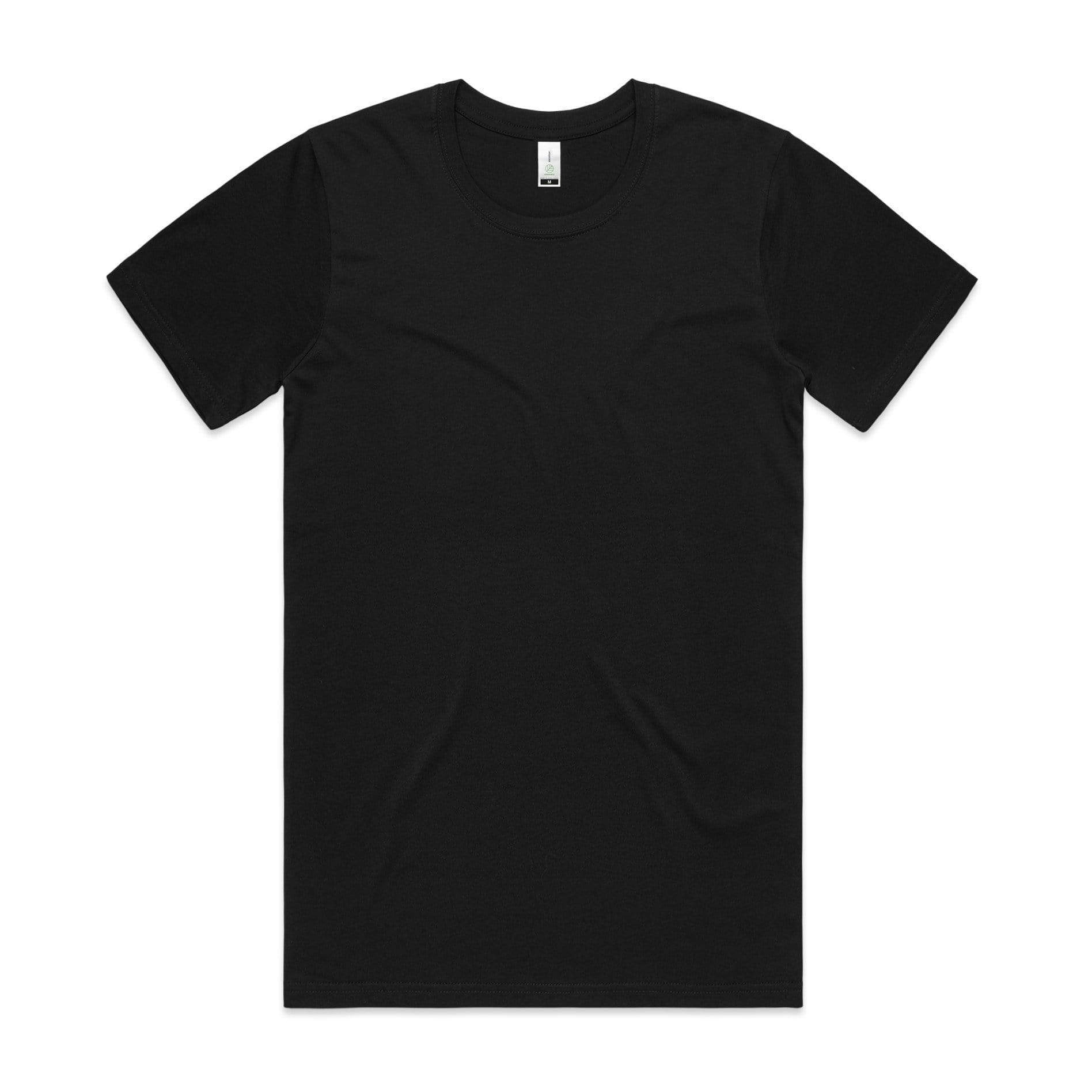 As Colour Men's organic tee 5005 Casual Wear As Colour BLACK XXS 