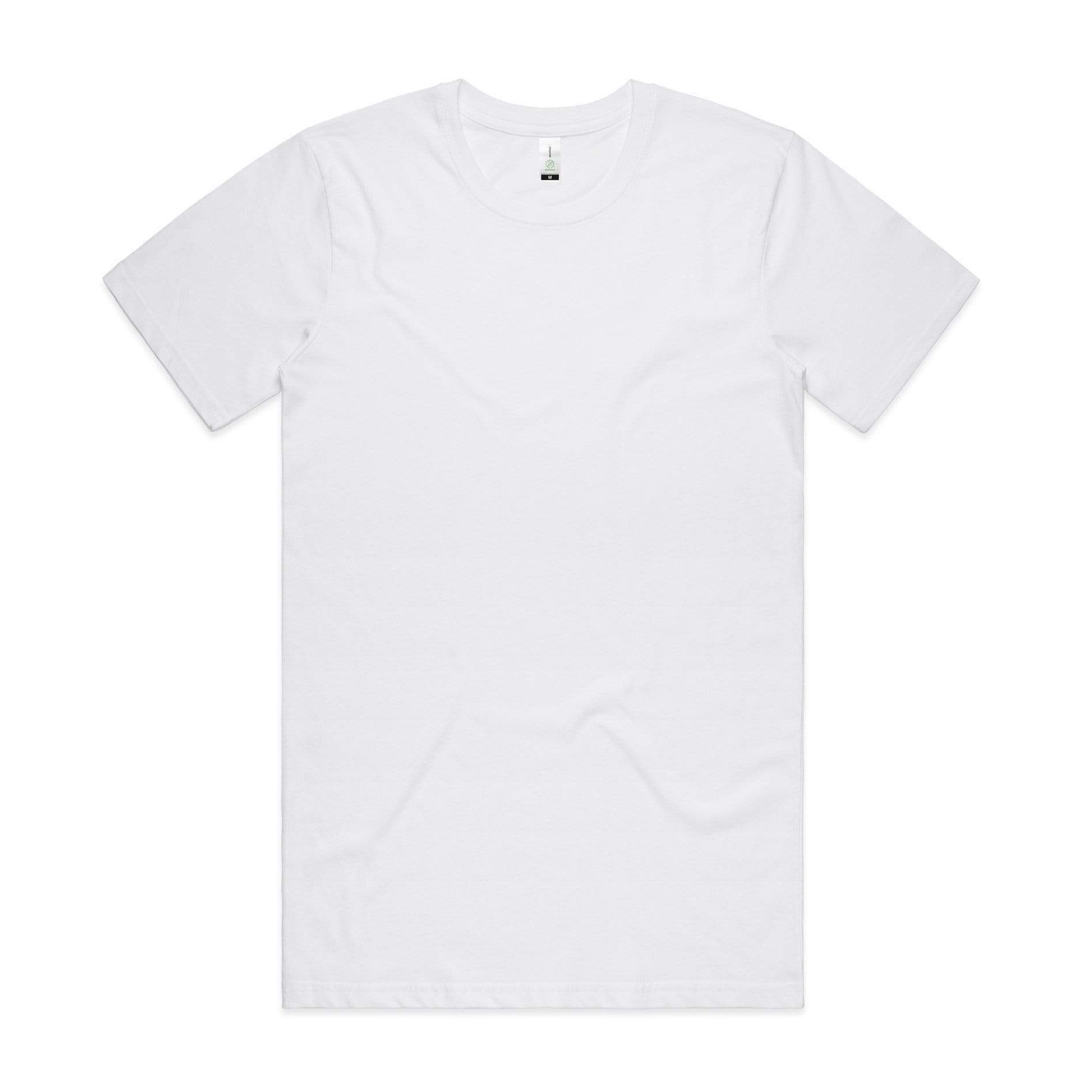 As Colour Men's organic tee 5005 Casual Wear As Colour WHITE XXS 