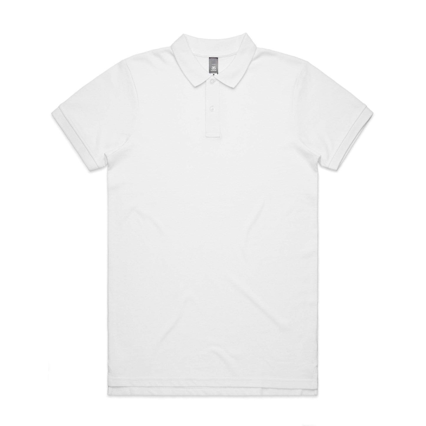 As Colour Men's pique polo 5411 Casual Wear As Colour WHITE SML 