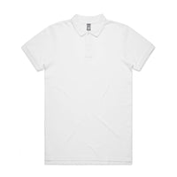 As Colour Men's pique polo 5411 Casual Wear As Colour WHITE SML 