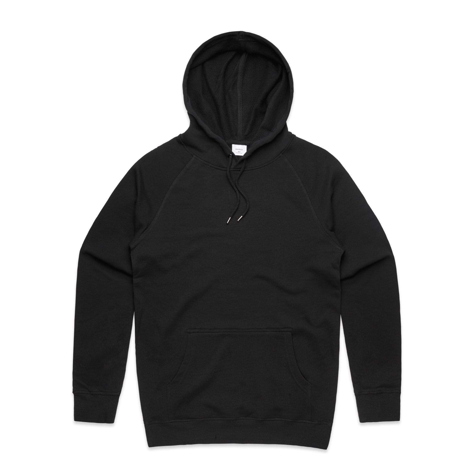 As Colour Men's premium hoodie 5120 Casual Wear As Colour BLACK XSM 