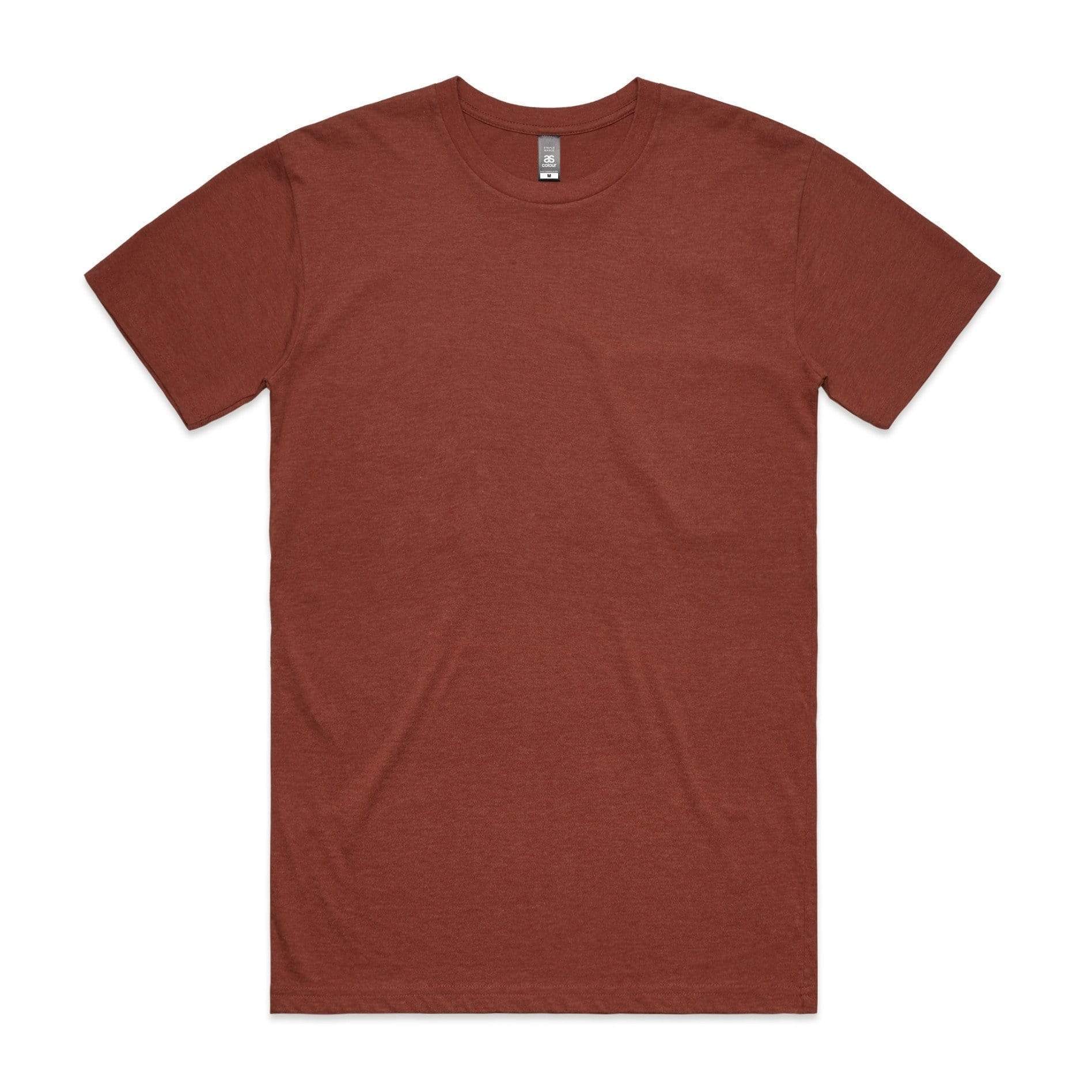 As Colour Men's staple marle tee 5001M Casual Wear As Colour BRICK MARLE SML 