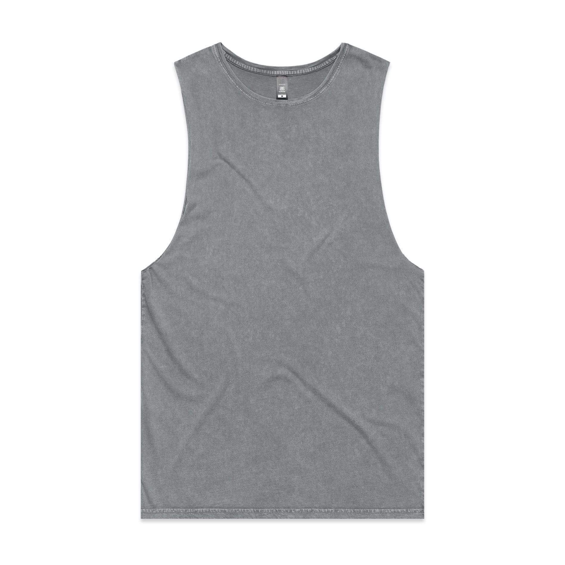 As Colour Men's stone wash barnard tank 5039 Casual Wear As Colour ASH STONE XSM 