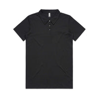 As Colour Women's amy polo 4402 Casual Wear As Colour BLACK XSM 