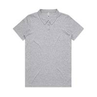 As Colour Women's amy polo 4402 Casual Wear As Colour GREY MARLE XSM 