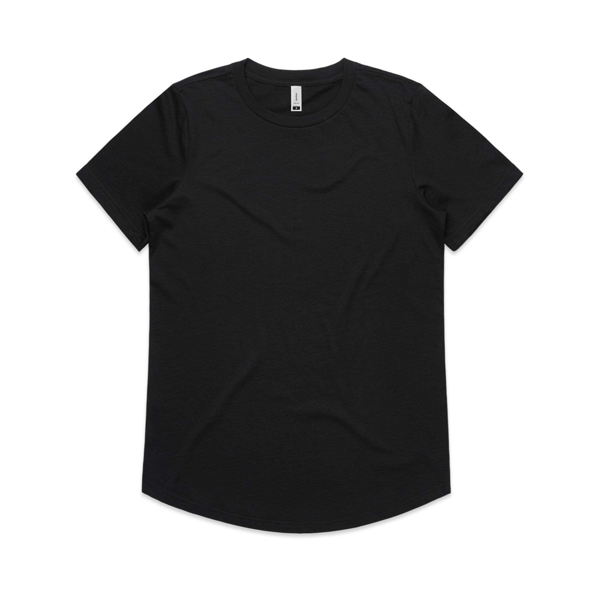 As Colour Women's drop tee 4052 Casual Wear As Colour BLACK XSM 