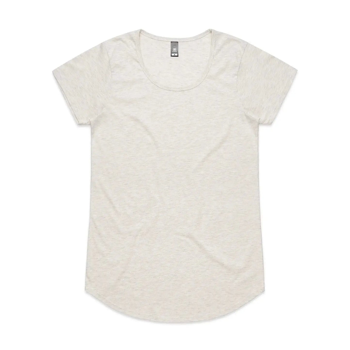 As Colour Women's mali tee 4008 Casual Wear As Colour OATMEAL MARLE XSM 