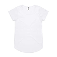 As Colour Women's mali tee 4008 Casual Wear As Colour WHITE XSM 