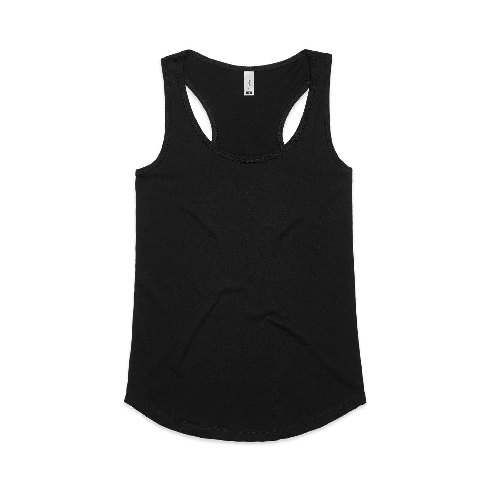 As Colour Women's yes racerback singlet 4045 Casual Wear As Colour BLACK XSM 